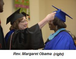 Rev. Margaret Obama (right)
