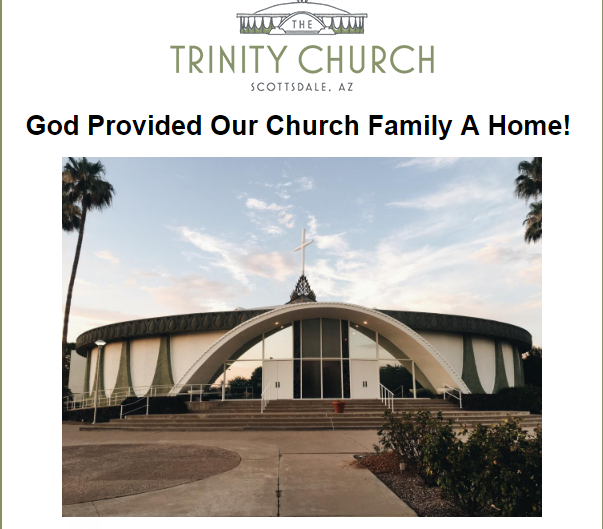 trinity church announcement