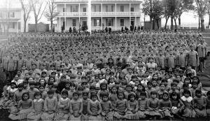 Indian school, Carlisle PA. Public domain