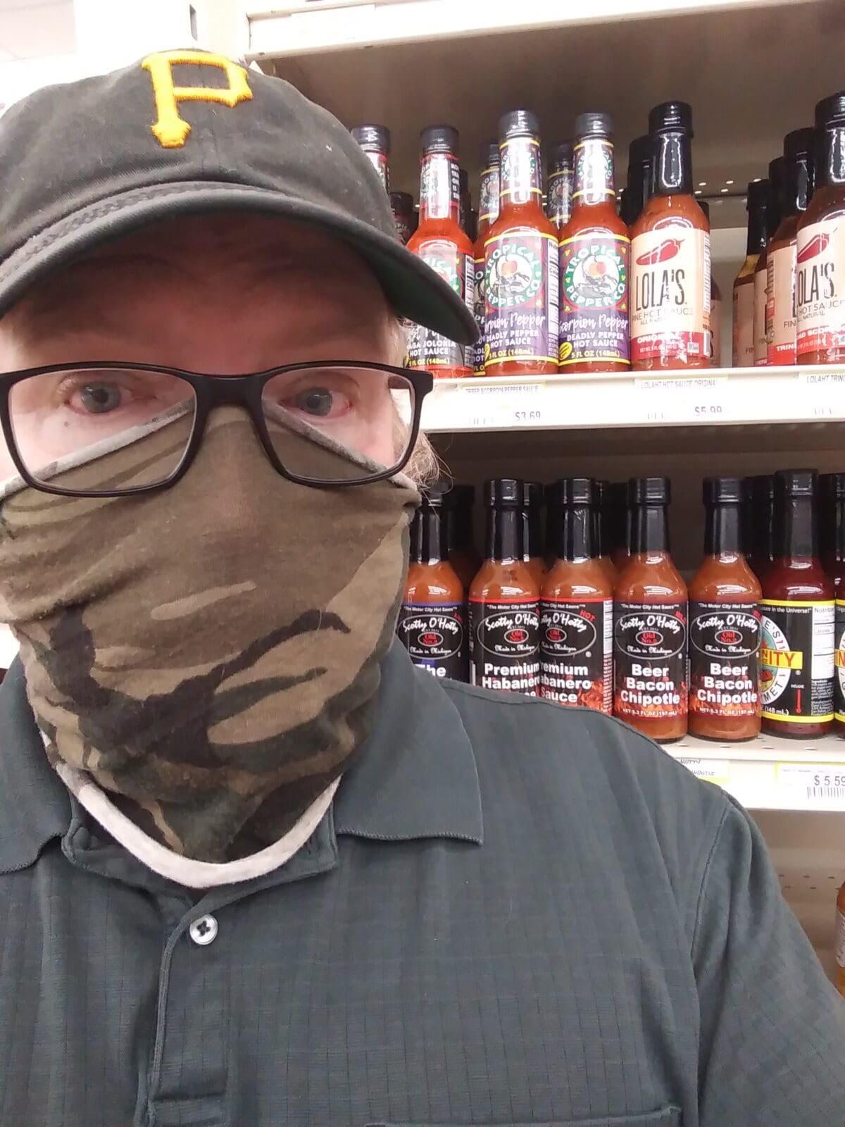 Local Man Survives Shopping Trip While Wearing Mask